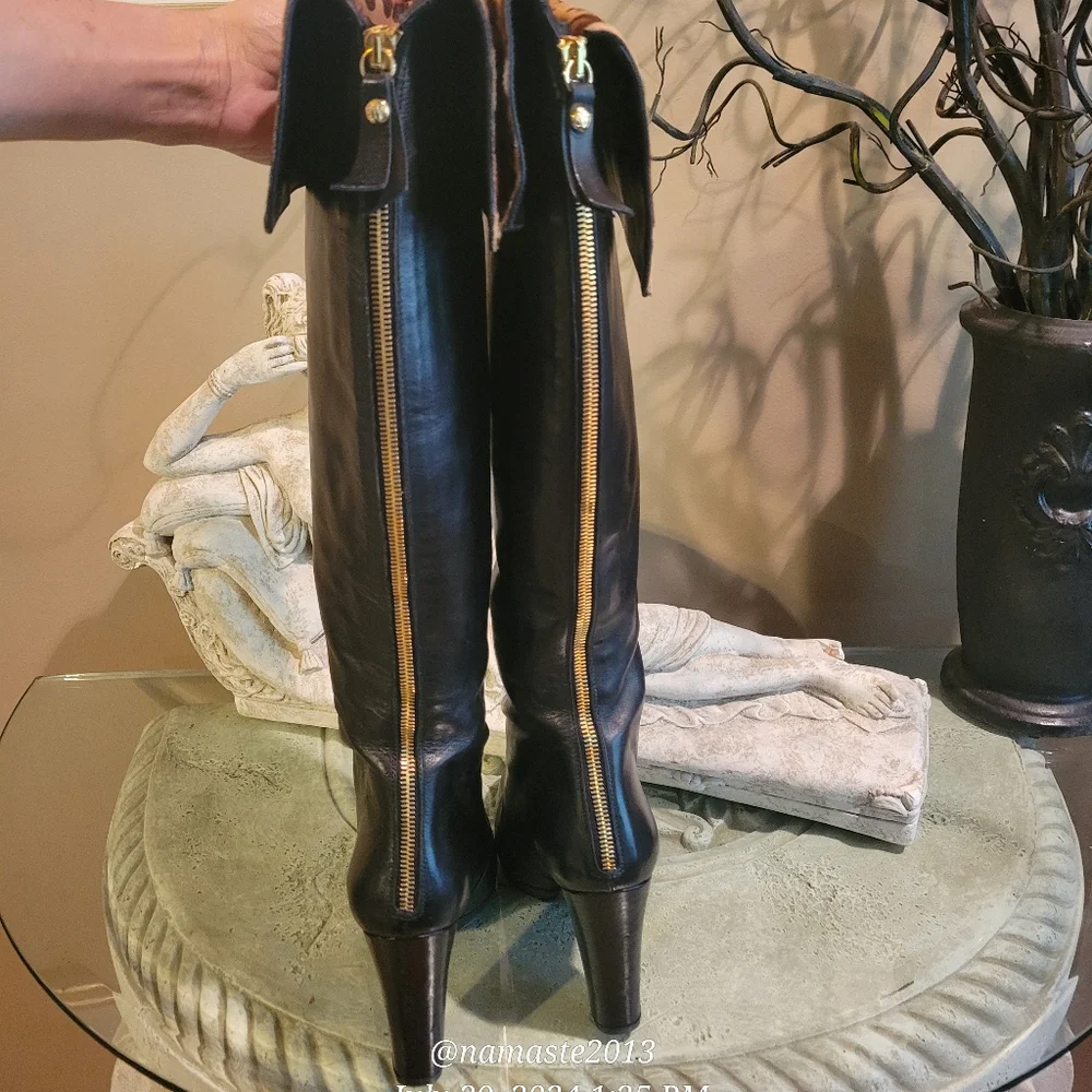 Stuart Weitzman Vintage Zookeeper Butter Leath Calf Boots Luxury Designer #114